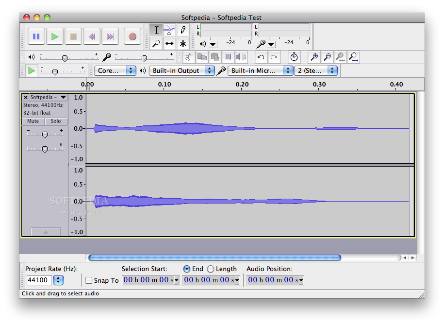 audacity for the mac